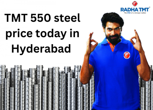 Tmt 550 steel price today in  Hyderabad