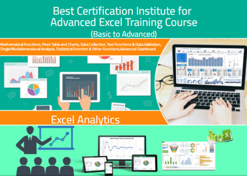 MS Excel Training Course in Delhi, Punjabi Bagh, Free VBA Macros & SQL Certification, Independence offer till 15 Aug'23. 