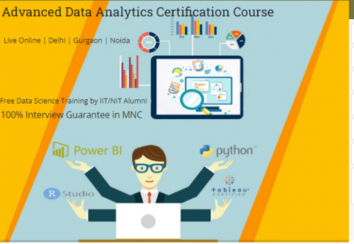 Flexible timing Data Analytics Course in Delhi NCR, Excel, VBA, SQL, Power BI, and Free Data Science Certification till 30 Aug 2025, by 