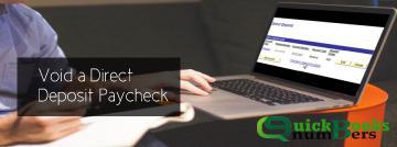 How to void a paycheck in quickbooks?